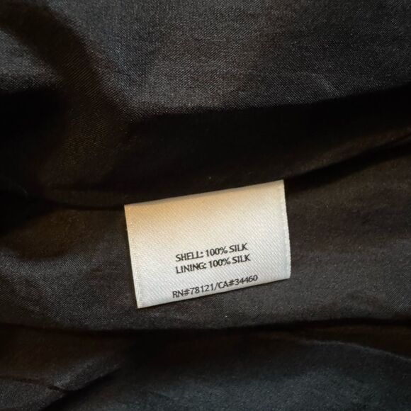 EILEEN FISHER BLACK 100% SILK JACKET SIZE SMALL PERFECT CONDITION - Picture 9 of 10